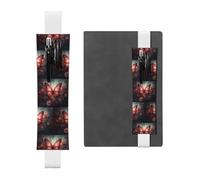 WZYCWB Astuccio per matite Fantasy Flower Butterfly Diary, portapenne in PVC e portapenne con elastici e segnalibri sono le migliori scelte regalo., Bianco, Taglia unica, bianco, Taglia unica