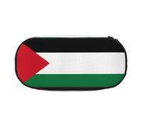 WZYCWB Astuccio portamatite di grande capacità, con bandiera dello Stato della Palestina, multifunzione, portatile e resistente, per ufficio e scuola, Nero , Taglia unica, Beauty Case