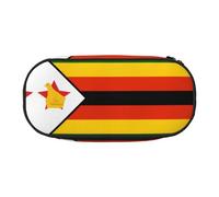 WZYCWB Astuccio portamatite di grande capacità, con bandiera dello Zimbabwe, multifunzione, portatile e resistente, per ufficio e scuola, Nero , Taglia unica, Beauty Case
