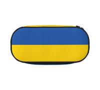 WZYCWB Astuccio portamatite di grande capacità, con bandiera dell'Ucraina, multifunzione, portatile e resistente, per ufficio e scuola, Nero , Taglia unica, Beauty Case