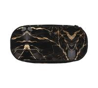 WZYCWB Astuccio portamatite di grande capacità, con motivo marmorizzato, multifunzione, portatile e resistente, per ufficio e scuola, Nero , Taglia unica, Beauty Case