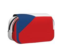WZYCWB Astuccio portatile con bandiera della Repubblica Ceca, ideale per organizzare penne in ufficio o riporre pennelli da trucco