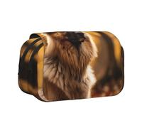 WZYCWB Astuccio portatile con cane pastore resistente, ideale per organizzare penne in ufficio o riporre pennelli da trucco