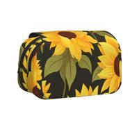 WZYCWB Astuccio portatile con girasole soffiato a vento, ideale per organizzare penne in ufficio o riporre pennelli da trucco