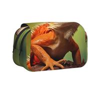 WZYCWB Astuccio portatile con lucertole vivaci ideale per organizzare penne in ufficio o riporre pennelli da trucco