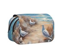 WZYCWB Astuccio portatile con molti simpatici gabbiani, ideale per organizzare penne in ufficio o riporre pennelli da trucco