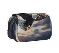 WZYCWB Astuccio portatile con motivo aquila Fierce Eagle ideale per organizzare penne in ufficio o riporre pennelli da trucco