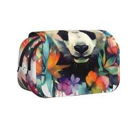 WZYCWB Astuccio portatile con panda acquerello, ideale per organizzare penne in ufficio o riporre pennelli da trucco