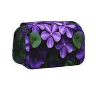 WZYCWB Astuccio portatile Violets in Bloom, ideale per organizzare penne in ufficio o riporre pennelli da trucco