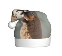 WZYCWB Avatar Alpaca Cappello di Babbo Natale stampato, adatto per feste di Natale, feste di Capodanno e spettacoli teatrali.