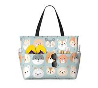 WZYCWB avatar pittorico Borsa da spiaggia grande borsa da viaggio palestra piscina cerniera borsa portaoggetti