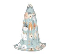 WZYCWB Avatar pittorico L Mantello con cappuccio stampato perfetto per maghi e giochi di ruolo (S-L)