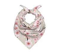 WZYCWB Bandana con stampa di fiori di ciliegio rosa per uomini e donne alla moda quadrata testa e collo bandana multifunzionale