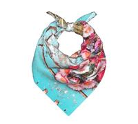 WZYCWB Bandana con stampa di fiori rustici per uomini e donne alla moda quadrata testa e collo bandana multifunzionale