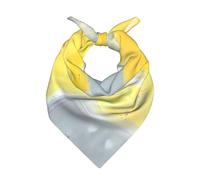 WZYCWB Bandana stampata grigia e gialla con pittura astratta - Sciarpa quadrata per uomini e donne, fascia leggera per il collo, accessorio per tutte le occasioni
