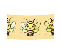 WZYCWB Bandiera da appendere con ape gialla stampata per eventi e feste, 70 x 35, per interni ed esterni