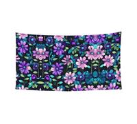 WZYCWB Bandiera da appendere con camelia viola, 70 x 35, per interni ed esterni, da appendere