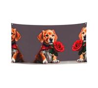 WZYCWB Bandiera da appendere con cane gentiluomo, 70 x 35, per interni ed esterni