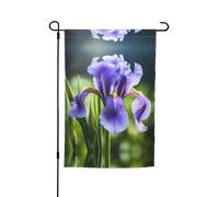 WZYCWB Bandiera da cortile 30,5 x 45,7 cm, bandiera decorativa da giardino, patio, balcone, cortile, prato, bandiera decorativa francese con motivo floreale nazionale