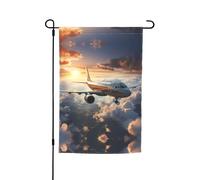 WZYCWB Bandiera da cortile 30,5 x 45,7 cm, bandiera decorativa da giardino, patio, balcone, cortile, prato, bandiera decorativa con aeroplani sono in volo