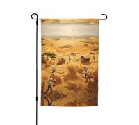 WZYCWB Bandiera da giardino 30,5 x 45,7 cm, bandiera decorativa da giardino, patio, balcone, cortile, prato, motivo raccolto di grano