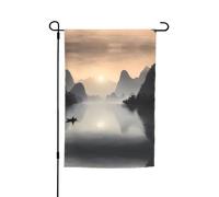 WZYCWB Bandiera da giardino 30,5 x 45,7 cm, bandiera decorativa da giardino, patio, balcone, cortile, prato, Sansui, modello azienda giapponese