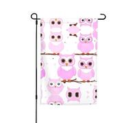 WZYCWB Bandiera da giardino 30,5 x 45,7 cm, bandiera decorativa da giardino, patio, balcone, cortile, prato, motivo gufo carino