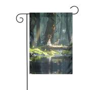 WZYCWB Bandiera da giardino con la ragazza del fiume - 30,5 x 45,7 cm, bandiere da appendere decorative da giardino