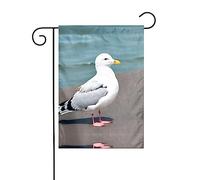 WZYCWB Bandiera decorativa da giardino, 30,5 x 45,7 cm, per Natale, Halloween, decorazione per la casa all'aperto, stampa con gabbiano carino