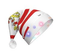 WZYCWB Bandiera del Senato di Brema, cappello di Natale per adulti, con luci a LED, unisex, in peluche, ideale come regalo di Natale e Capodanno