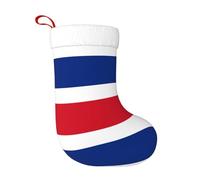 WZYCWB Bandiera della Costa Rica Stampe calze natalizie, appese al caminetto, sono perfette per contenere regali e dolci.