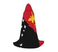 WZYCWB Bandiera della Papua Nuova Guinea stampata M Wizard Cape, Costume per feste a tema, Mantella Cosplay per adulti e adolescenti, taglie S, M, L