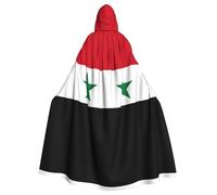 WZYCWB Bandiera della Repubblica Araba Siriana Mantello con cappuccio, accappatoio Costume Cosplay per uomini e donne, Halloween adulto ruolo costume