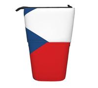 WZYCWB Bandiera della Repubblica Ceca contenitore retrattile per portapenne, porta pennelli da trucco o portamonete.