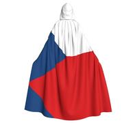 WZYCWB Bandiera della Repubblica Ceca Stampato adulto partito decorazione mantello, Halloween cappuccio mantello, unisex Halloween, carnevale, mascherata, gioco di ruolo