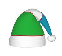 WZYCWB Bandiera della Repubblica dell'Uzbekistan Cappelli natalizi per bambini, cappelli a punta, decorazioni per feste di Natale e regali per riunioni di famiglia
