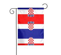 WZYCWB Bandiera della Repubblica di Croazia Bandiere decorative da giardino stampate, piccole bandiere impermeabili all'aperto, decorazione atmosfera festiva