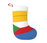 WZYCWB Bandiera delle Comore Stampe calze natalizie, appese al caminetto, sono perfette per contenere regali e dolci.