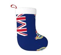WZYCWB Bandiera delle Isole Cayman Calze natalizie con motivo - Perfetto per caminetti, scale o comodini, creando un'atmosfera festiva.