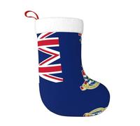 WZYCWB Bandiera delle Isole Cayman Stampe calze natalizie, appese al caminetto, sono perfette per contenere regali e dolci.