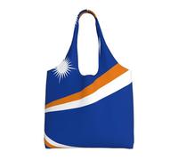 WZYCWB Bandiera delle Isole Marshall Borsa in tela stampata monospalla alla moda, adatta per viaggi quotidiani e shopping