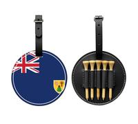 WZYCWB Bandiera delle Isole Turks e Caicos con stampa speciale per tee da golf, design con fibbia portatile da appendere, Nero , Taglia unica, Valigia