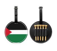 WZYCWB Bandiera dello Stato della Palestina speciale stampata Golf Tee Storage Bag - Design portatile appeso fibbia