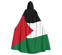 WZYCWB Bandiera dello Stato della Palestina Stampato adulto partito decorazione mantello Halloween con cappuccio unisex Halloween Carnevale mascherata gioco di ruolo