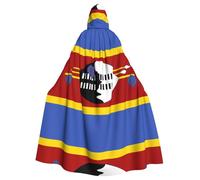 WZYCWB Bandiera dello Swaziland Mantello con cappuccio, vestaglia Costume Cosplay per uomini e donne, Halloween adulto gioco di ruolo costume