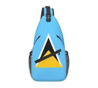 WZYCWB Bandiera di Santa Lucia Borsa a tracolla multifunzionale, zaino a tracolla da viaggio, borsa a tracolla da uomo, borsa a tracolla da uomo