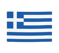 WZYCWB Bandiera greca stampata per feste, 119,4 x 180,3 cm, perfetto per compleanni, vacanze, lauree e anniversari.