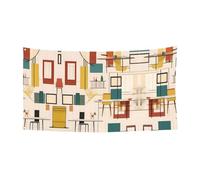 WZYCWB Bandiera moderna da appendere per eventi e feste di metà secolo, 70 x 35, per interni ed esterni