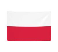 WZYCWB Bandiera polacca stampata per feste, 119,4 x 180,3 cm, perfetto per compleanni, vacanze, lauree e anniversari.