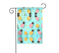 WZYCWB Bandiere da giardino a pois con ananas - 30,5 x 45,7 cm, bandiere decorative da giardino da appendere